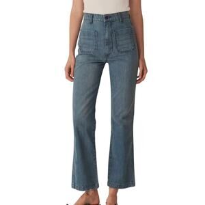 Doen Maritime Menton Wash High Rise Ankle Coin Pocket Straight Jeans Size 24